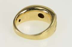 14K Yellow Gold 0.60 Ctw Five Stone Men's Diamond Wedding Ring