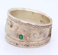 925 Sterling Silver Claddagh Wide Band