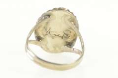 Sterling Silver Oval Turquoise Native American Handmade Ring