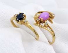 Two Petite Stone Rings