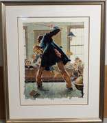 Extremely rare and collectable hand signed Norman Rockwell