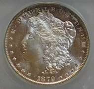 1879-S Morgan Dol ICG MS-64 toned