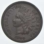 1866 Indian Head Cent - RPD 6