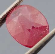 Bright 6.89ct oval cut rich blood red Ruby