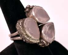 Lovely 17.24CTW Rose Quartz Ring in Sterling Silver