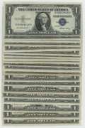 20 Mostly Crisp 1935 & 1957 $1 Blue Seal Silver Certificates