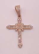 14kt Solid Yellow Gold Cross Pendant