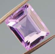 Bright violet 7.49ct emerald cut Amethyst