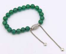 David Yurman Green Onyx Spiritual Bead Bracelet