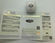 CERTIFIED LADEIS 14K WHITE GOLD AND DIAMOND ENAGEMENBT RING