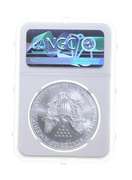 MS68 MINT ERROR 2000 American Silver Eagle OBV & REV Struck Thru NGC