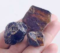 Amazing 68ct Blue Amber Copal rough set