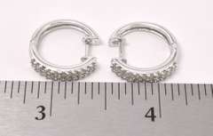 Simple Pair of Diamond Earrings In 14K Yellow Gold