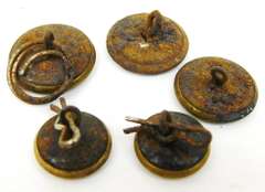 Rare Collection of Early Engineer Overall Buttons