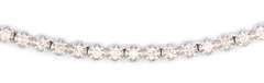 Romantic White Gold 4ctw Round Diamond Tennis Necklace