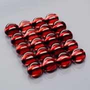 Incredible 8.75ct open color Mozambique Garnet cabochon set