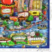 There's Music In NY, NJ, & LI Too (Blue) by Fazzino, Charles