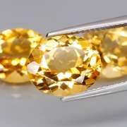 Awesome 13.02ct top golden eye clean Citrine set