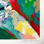 Mike Piazza (Signed by Piazza) by LeRoy Neiman (1921-2012)