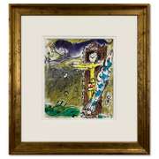 Christ in the Clock by Chagall (1887-1985)