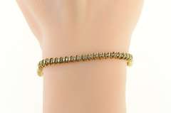 10K Yellow Gold 1.00 Ctw Classic Diamond Tennis Vintage Bracelet