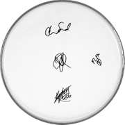 Red Hot Chili Peppers Autographed Facsimile Signed Drum Head