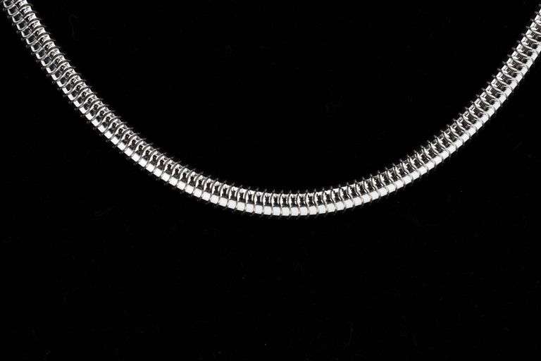 Sterling Silver Flexible Round Snake Chain 4mm 925 Italy New Necklace 22"