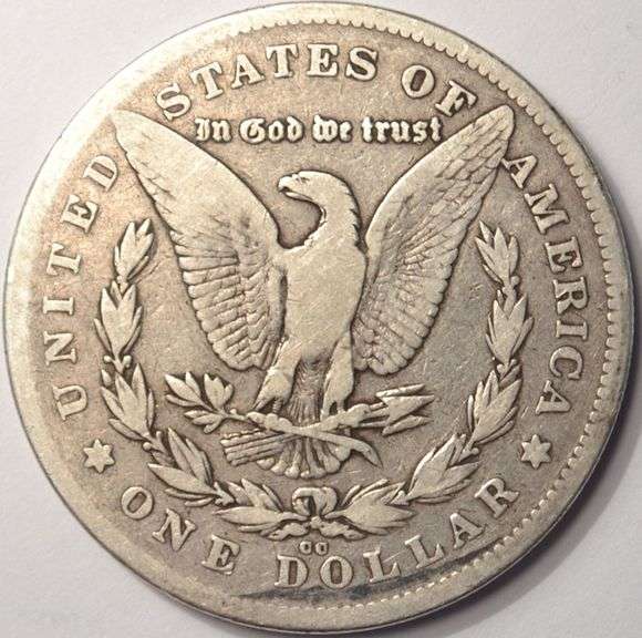 1878-CC Morgan Silver Dollar, Circulated.