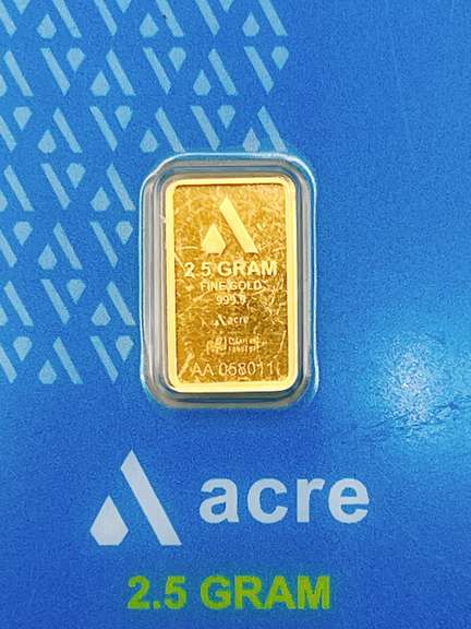 2.5 Gram Pure Gold Bar