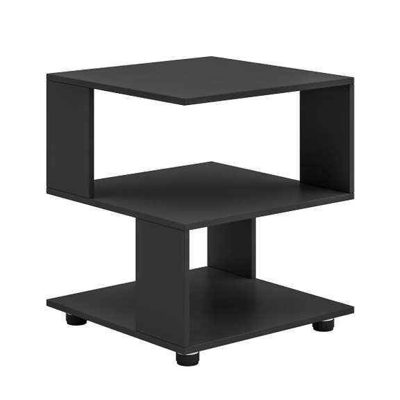 Cube Nightstand Modern Fashion Style 2 Tier