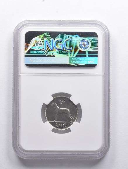 PF66+ 1928 Ireland 6 Pingin NGC