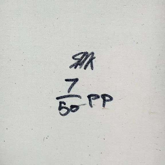 50 Dollar Bill by Steve Kaufman (1960-2010)