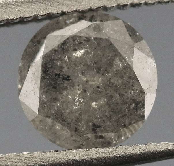 Gorgeous .48ct gray and black Diamond solitare