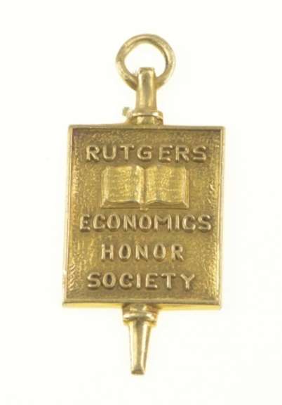 10K Yellow Gold 1950 Rutgers Economic Honors Society Charm/Pendant