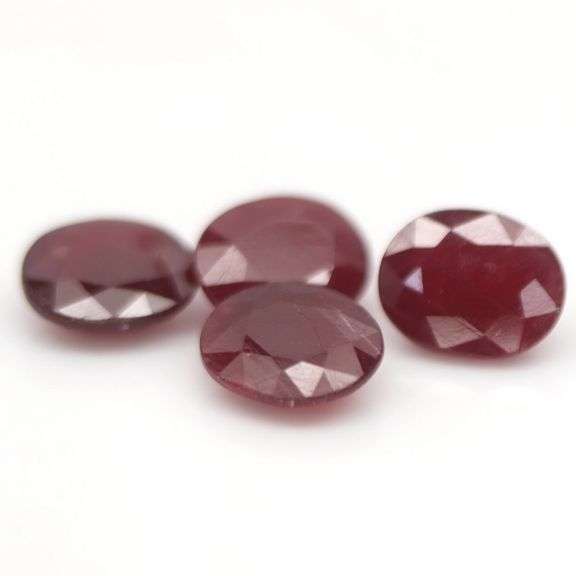Heavy 17.16ct oval cut Ruby set