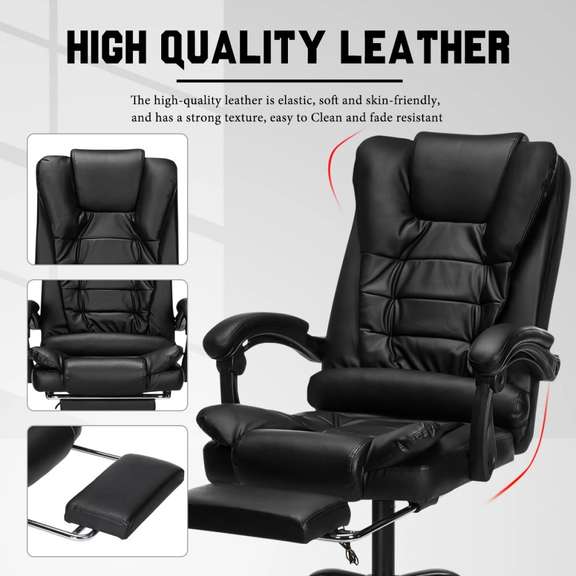 Massage Reclining Office Chair Adjustable Height