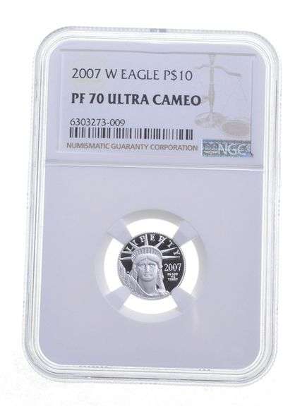 PF70 UCAM 2007-W $10 American Platinum Eagle - Graded NGC