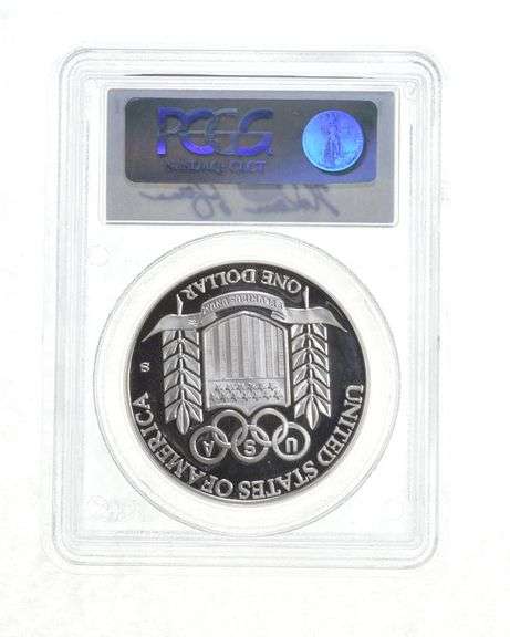 PF 1992-S Olympic Baseball Commemorative Silver Dollar Sign Ryan PCGS