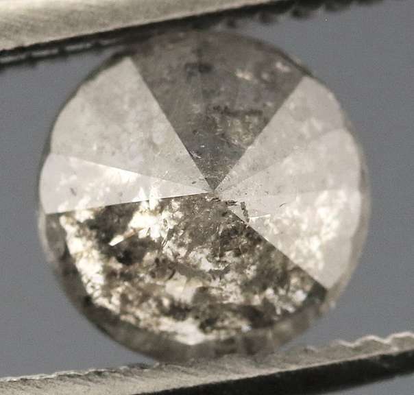 Gorgeous .48ct gray and black Diamond solitare