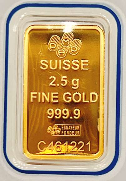 2.5 Gram Pure Gold Bar