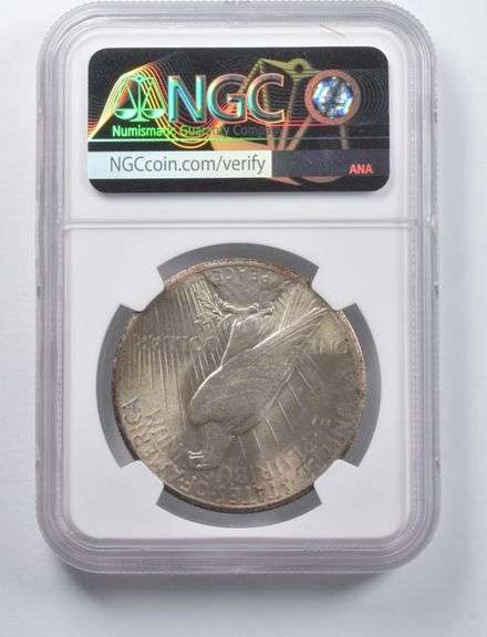 MS63 1927 Peace Silver Dollar 100th Anniversary NGC