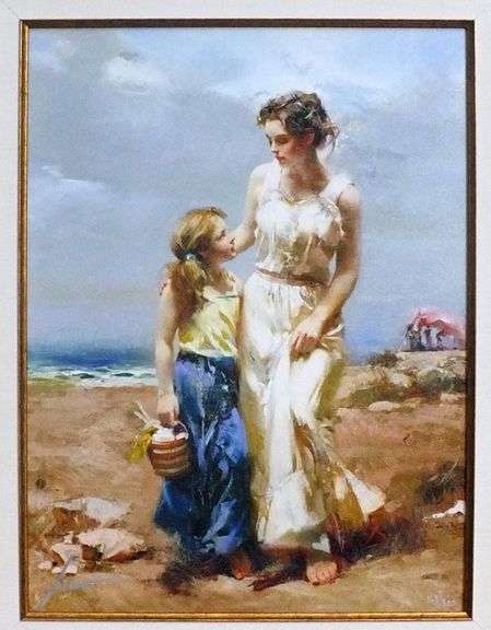 Hand signed Pino on canvas, limited edition with gallery framed
