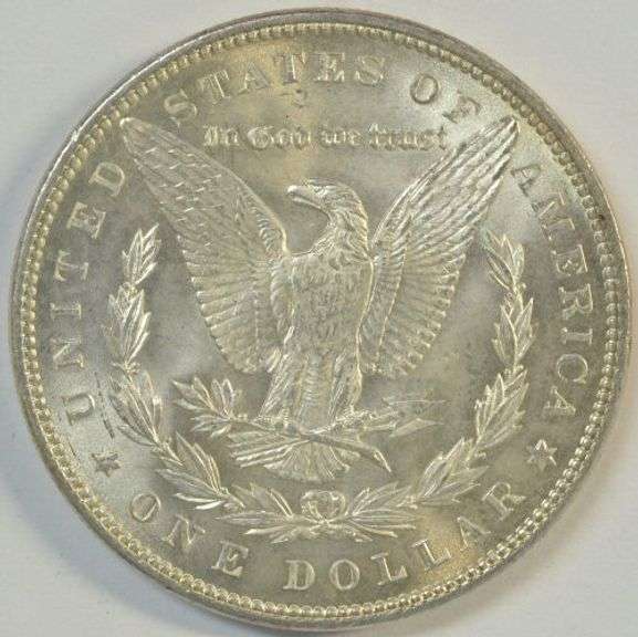Near Gem BU 1899-P Morgan Silver Dollar. Key date