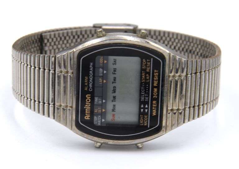 Group of 5 Amirton Quartz Alarm Chronograph Watches