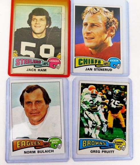 8 Topps 1975 Football Greats