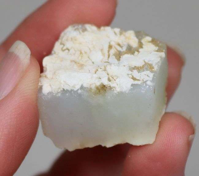 Rough cut 70ct green Opal