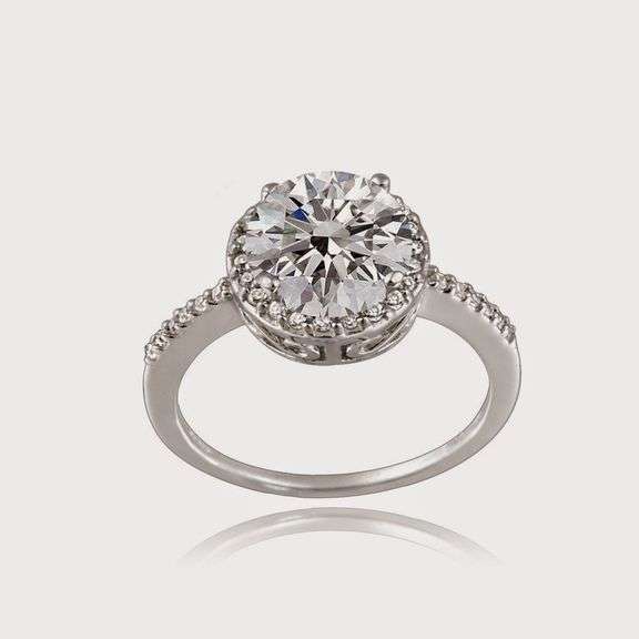 Platinum Plated CZ Ring