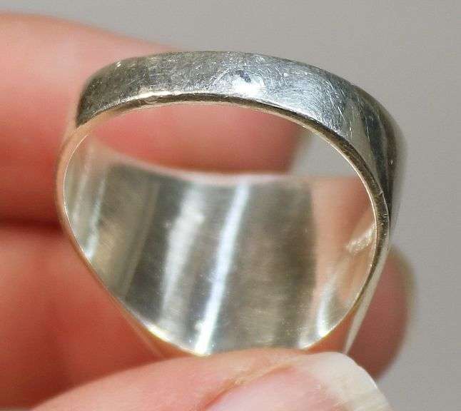 Commanding black Onyx ring size 12.5