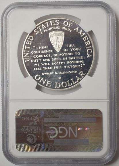 1991-1995 WWII Commemorative Silver Dollar NGC PF 69 Ultra Cameo