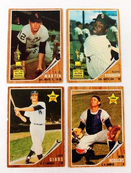 4 Topps 1962 Rookie Baseball Cards